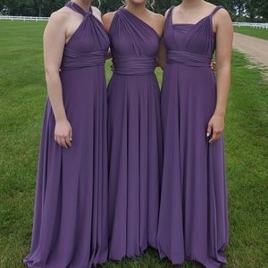 Infinity wrap bridesmaid dress